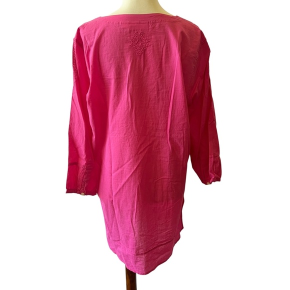 ROLLER RABBIT TUNIC M BARBIECORE COTTON  BEACH RESORT VACATION COASTAL GRANDMA - Picture 5 of 12